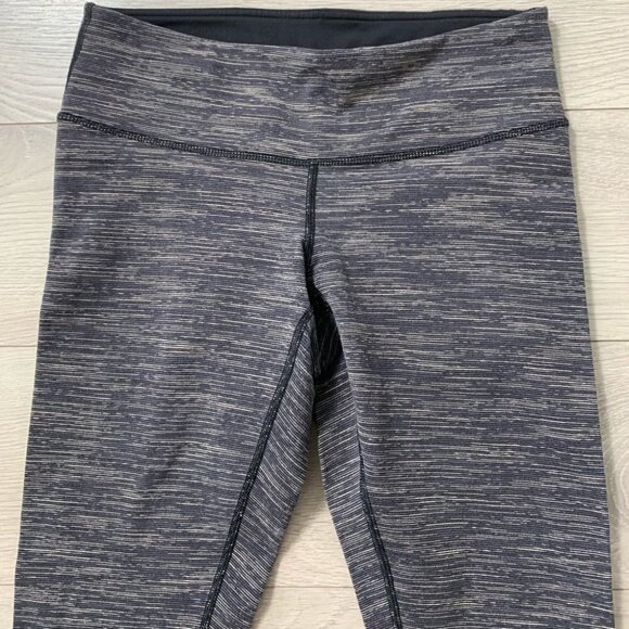 Lululemon Wunder Under Crop Space Black Cashew - Picture 7 of 14